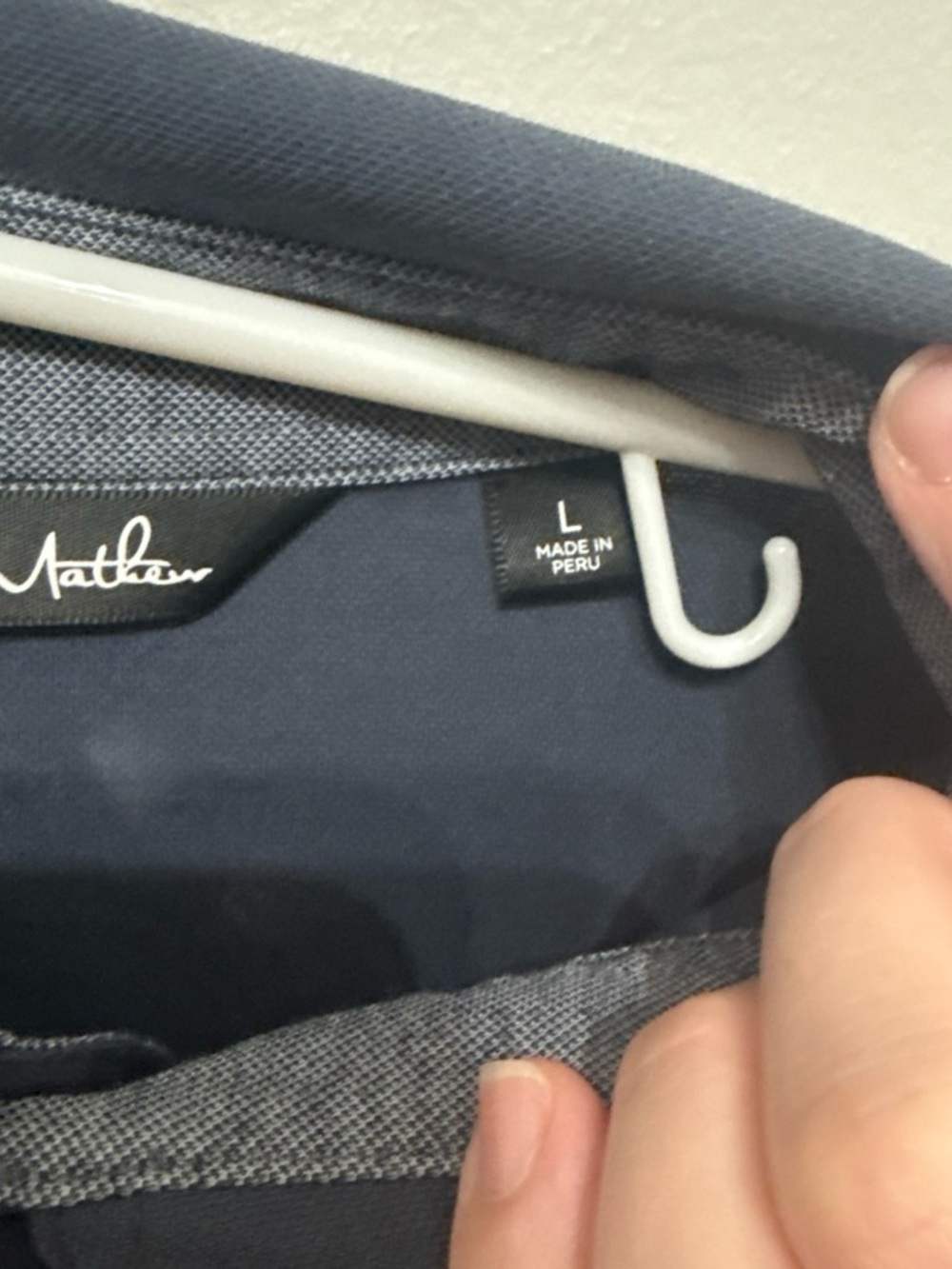 Travis Mathew Two-Tone Blue Performance Polo Large - Picture 4 of 5